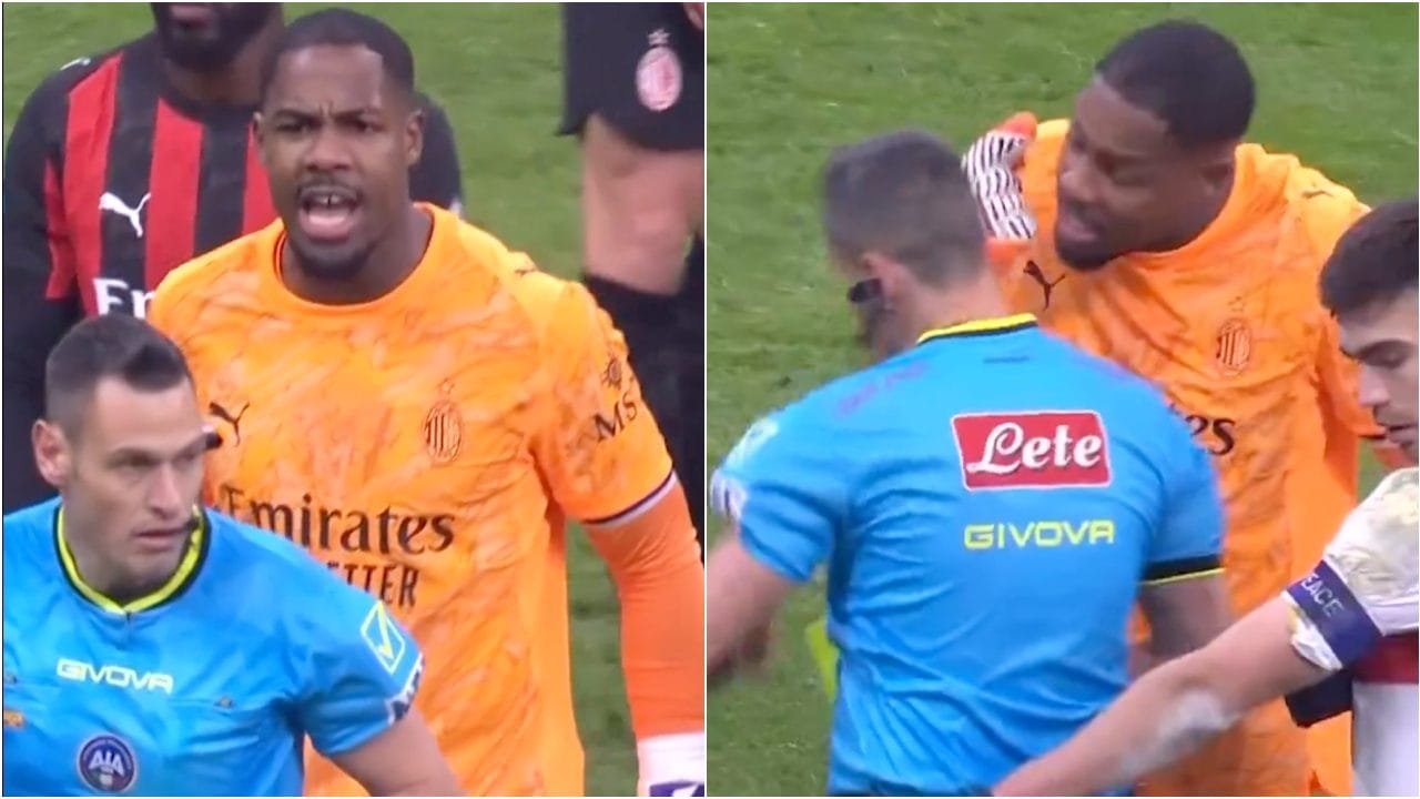 Cosa ha urlato Maignan all'arbitro Mariani dopo il rigore di Stanciu: era furioso, Rabiot gli ha evitato guai