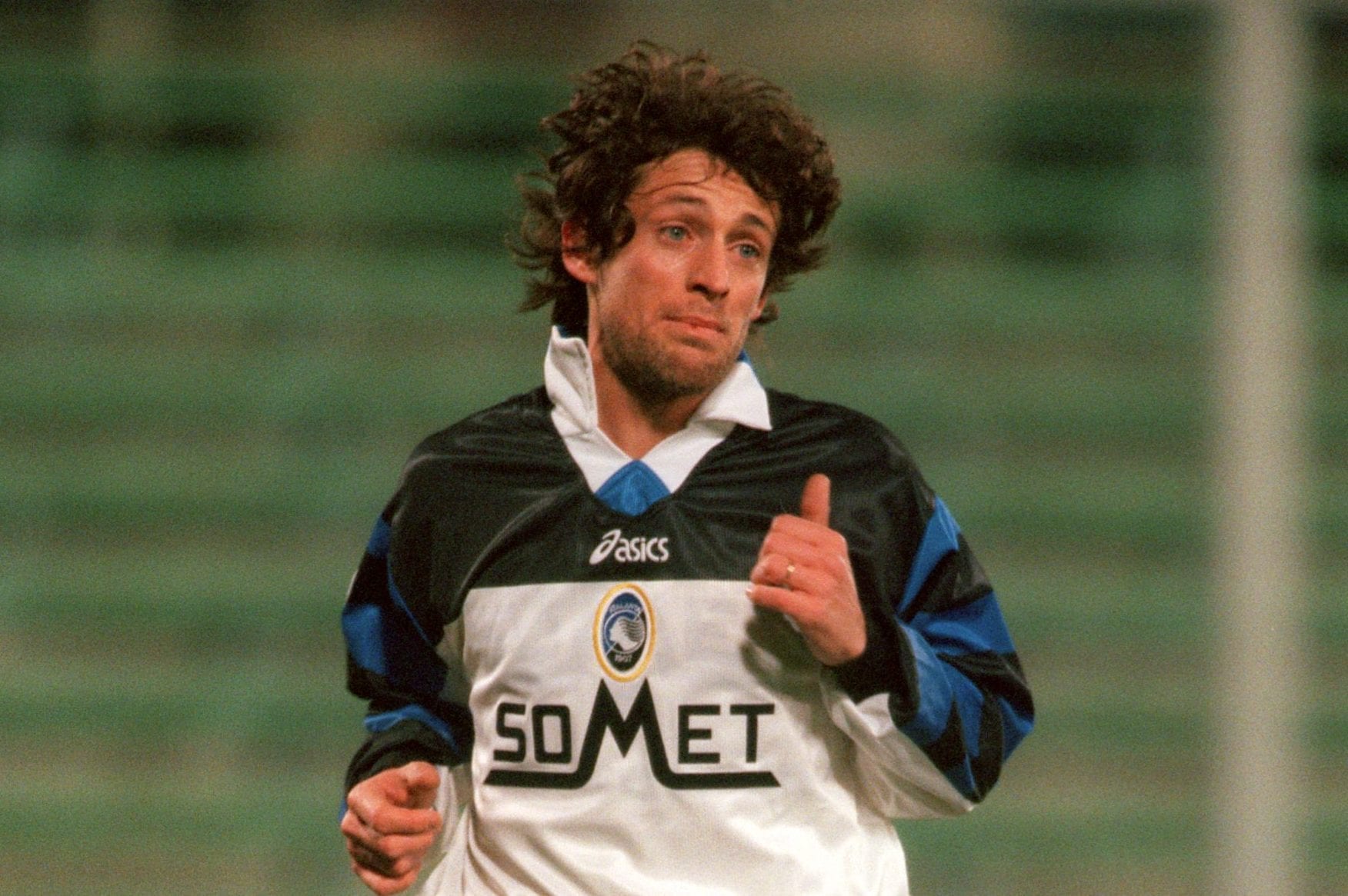 Massimo Orlando con la maglia dell’Atalanta a fine carriera