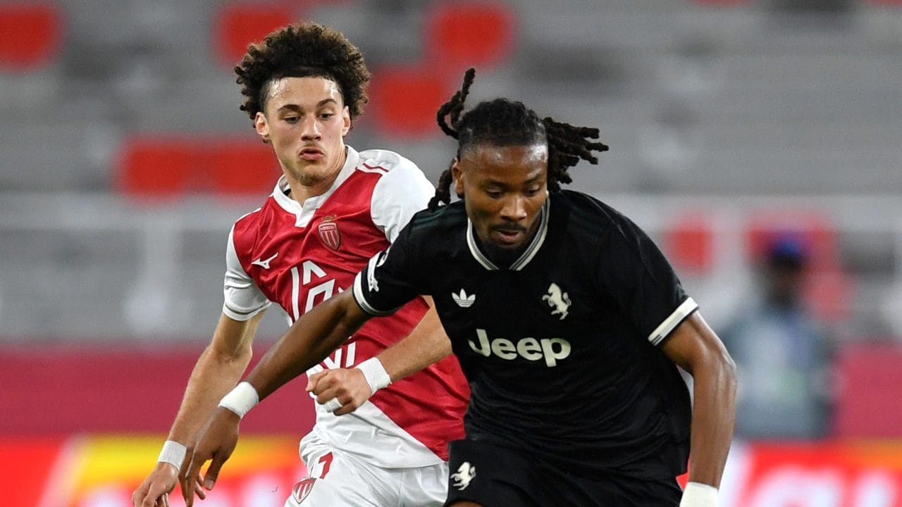 Un momento della partita tra Monaco e Juventus.
