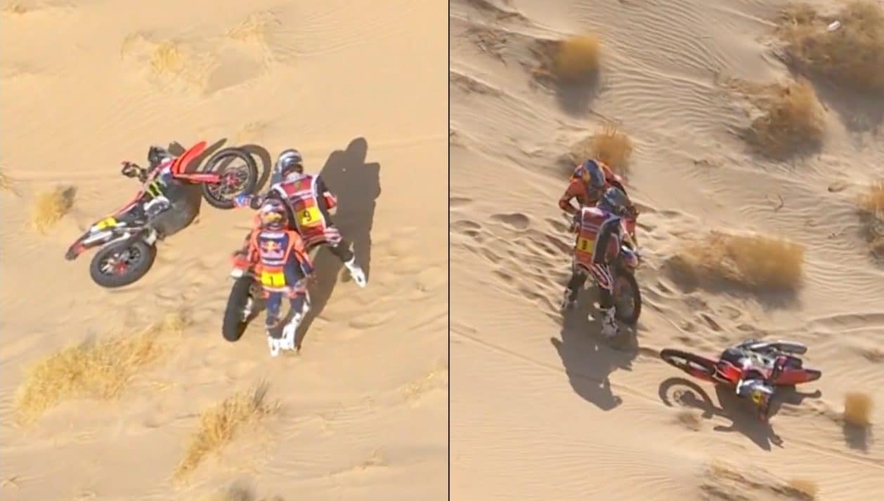 Sanders corre 230 km con clavicola e sterno fratturati alla Dakar: "Sento l'osso conficcarsi nella pelle"