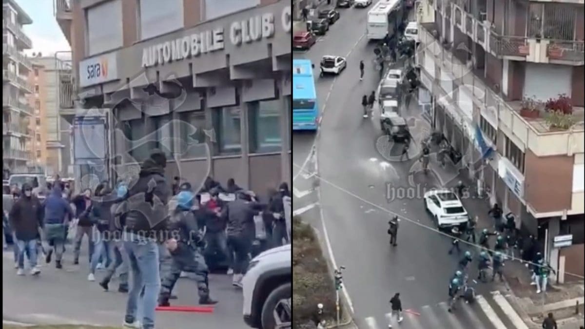 Foto tratte dai video di hooligans.cz