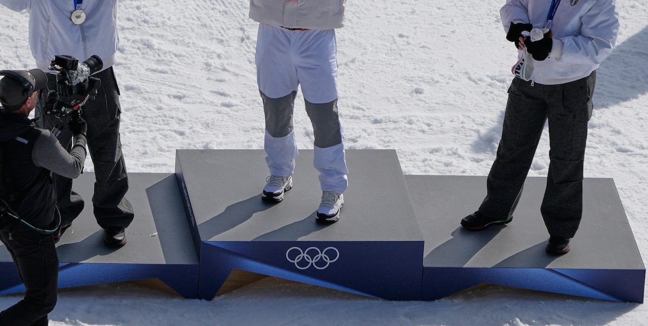 Il podio delle Olimpiadi di Milano Cortina