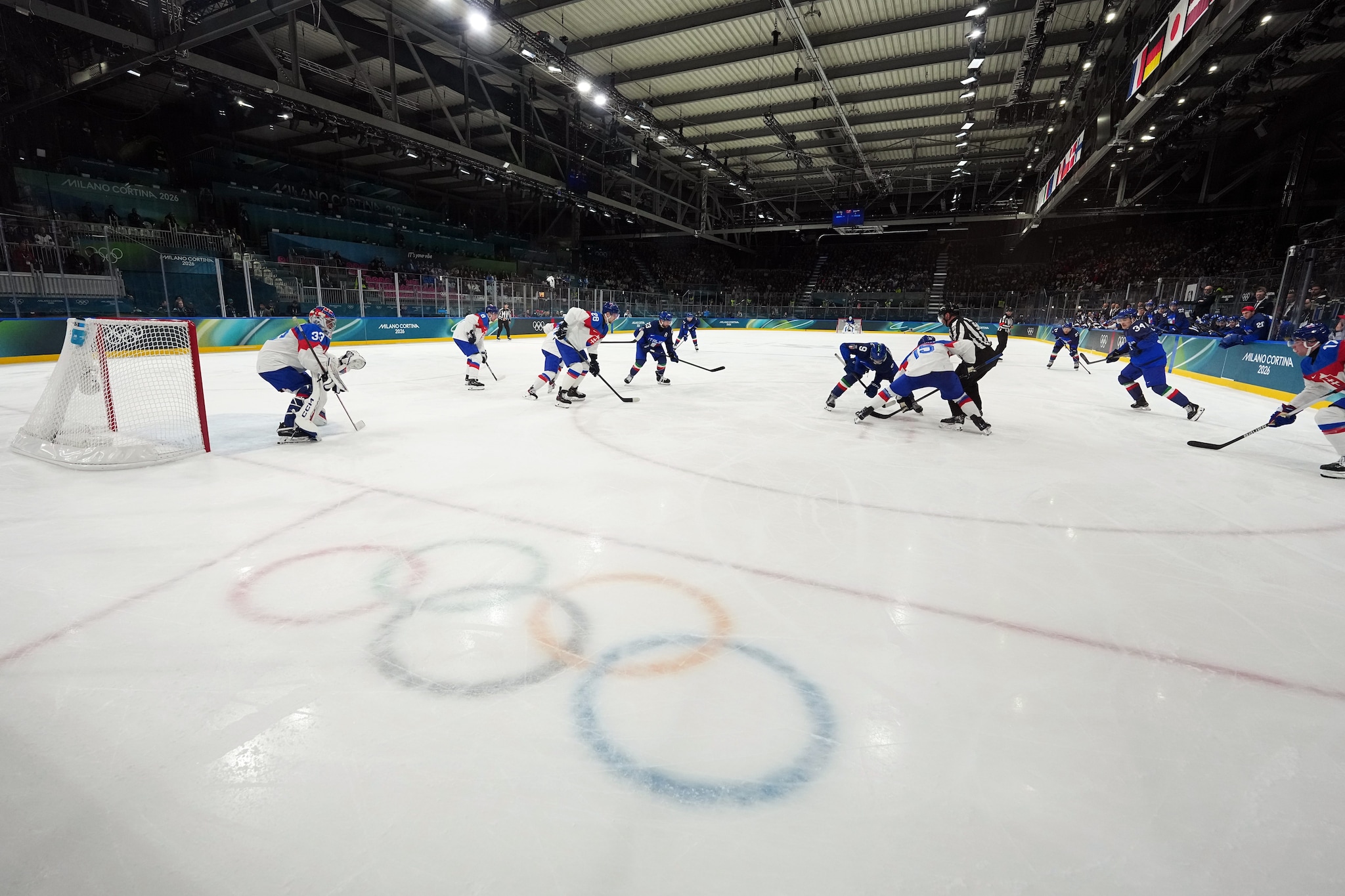 L’Arena Santa Giulia, uno dei due palazzetti dedicati ai tornei di hockey olimpici insieme alla Ice Hockey Arena di Rho