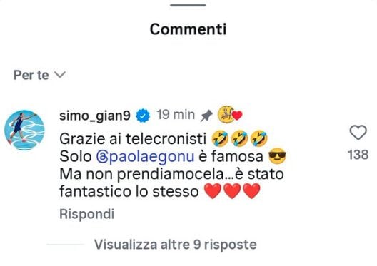 Il post di Simone Giannelli.
