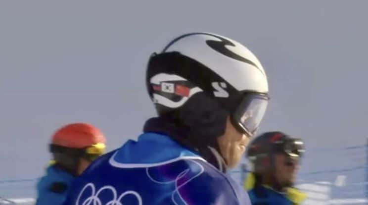 Il dettaglio del casco di Roland Fischnaller