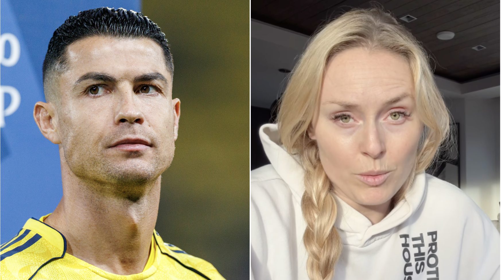 Ronaldo colpito dalle lacrime di Lindsey Vonn, decide di scriverle: il messaggio forte e la risposta