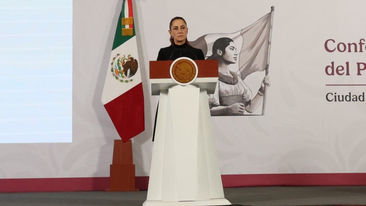 La presidente messicana Claudia Sheinbaum.
