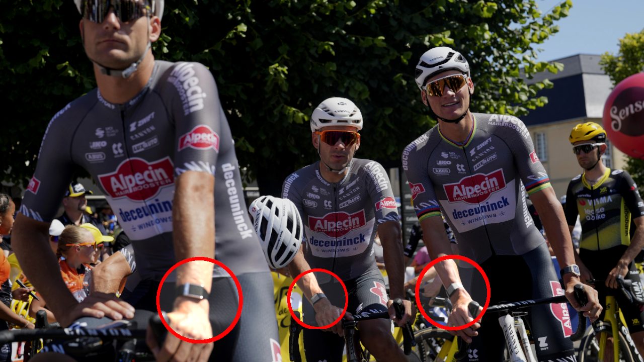 Van der Poel sì, Sinner e Alcaraz no: perché il ciclismo non vieta il bracciale "intelligente"