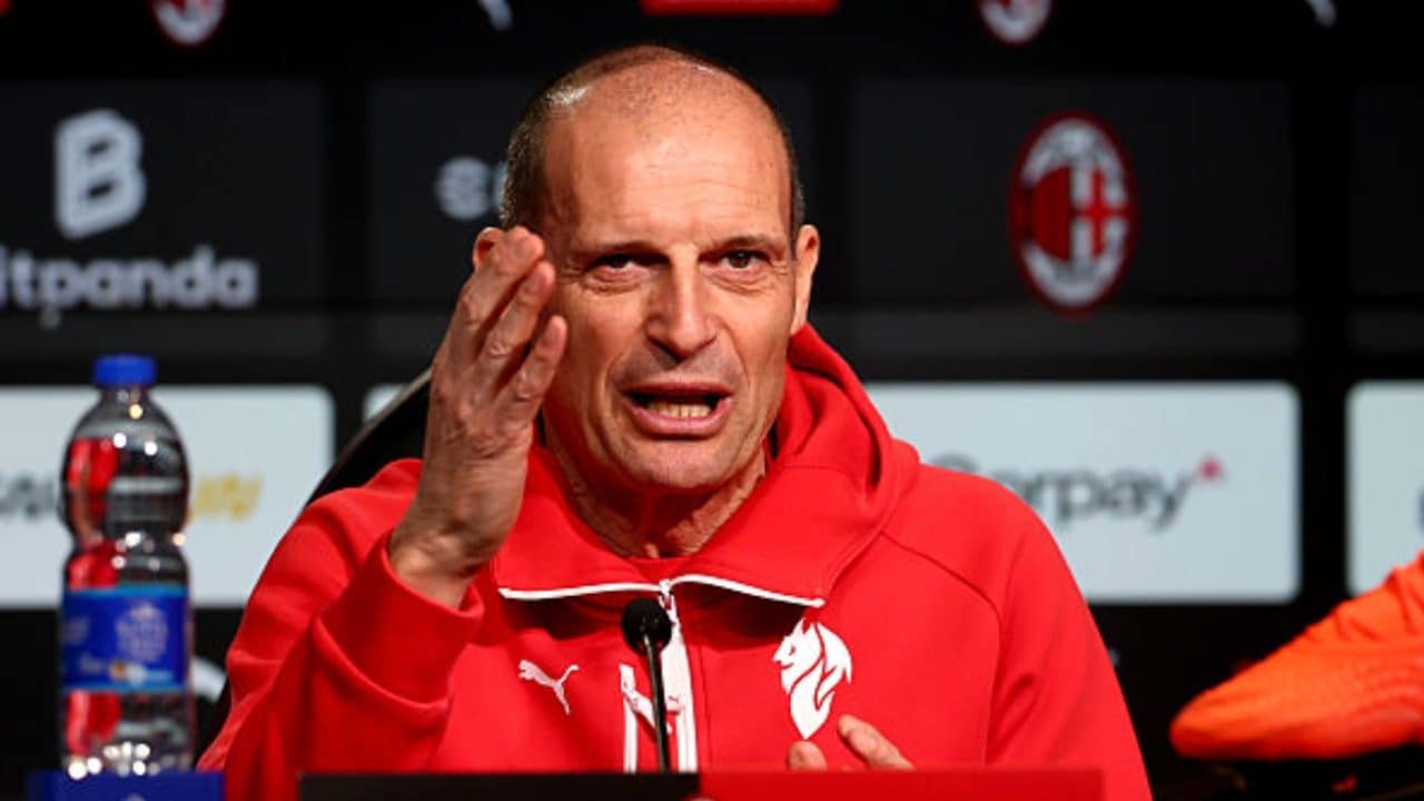 Allegri: "Inter favoritissima per lo Scudetto, ma se loro cascano di sotto il Milan sarà pronto"