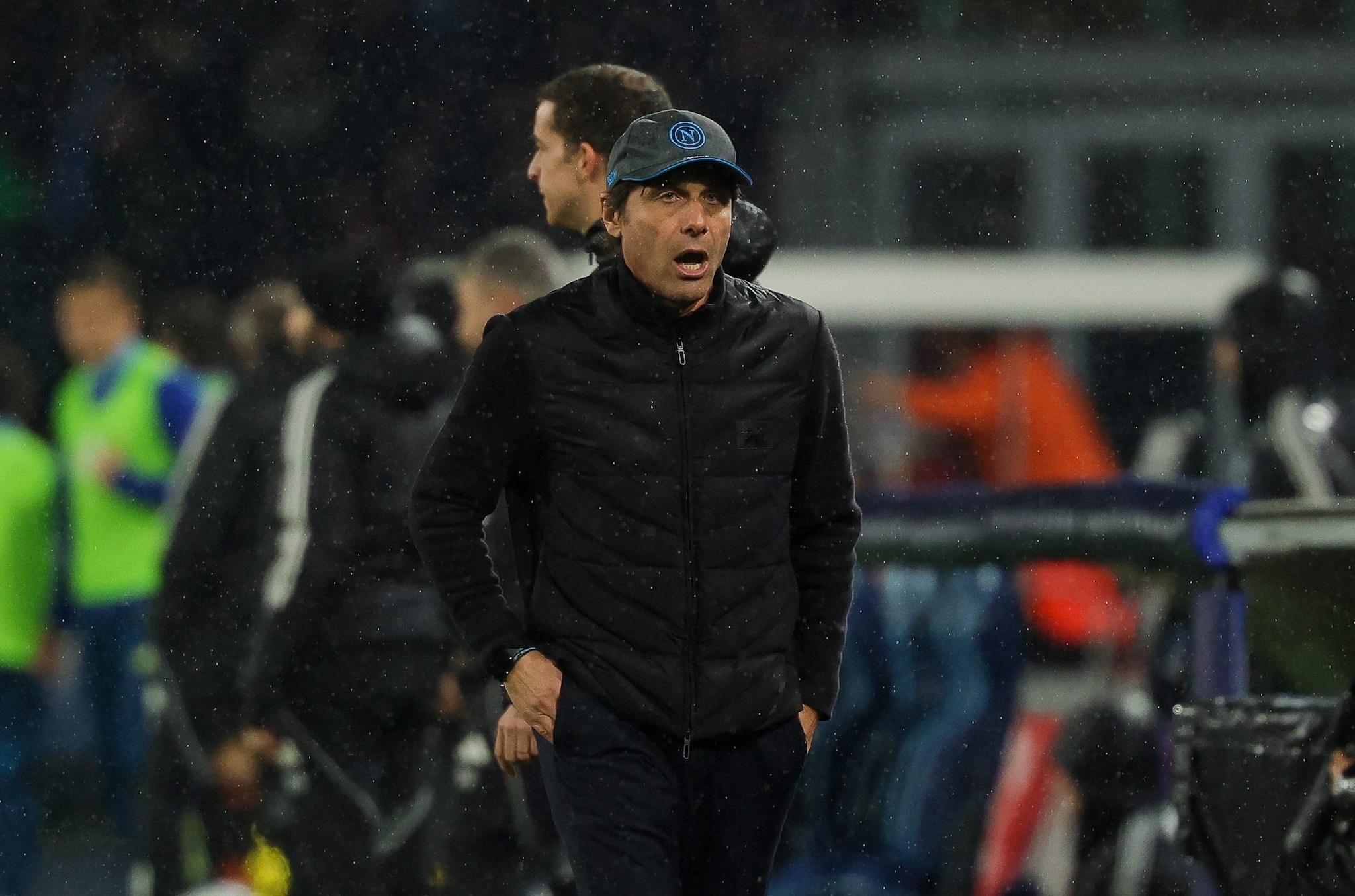 Antonio Conte durante Napoli–Como di Coppa Italia