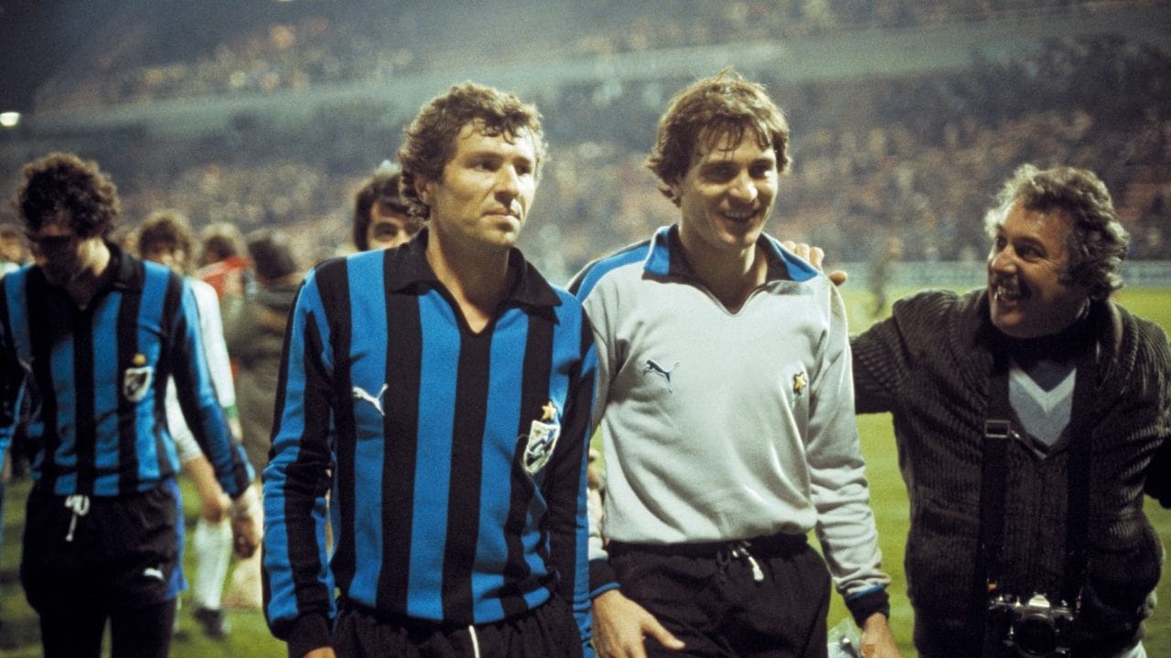 Buffon e Pasinato dopo una partita di coppa con l’Inter.