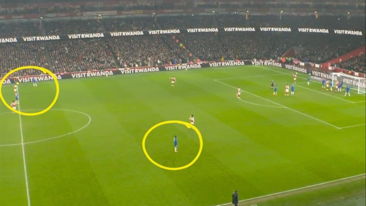 Lo stratagemma del Chelsea per limitare la pericolosità dell’Arsenal sui calci d’angolo: follia e studio