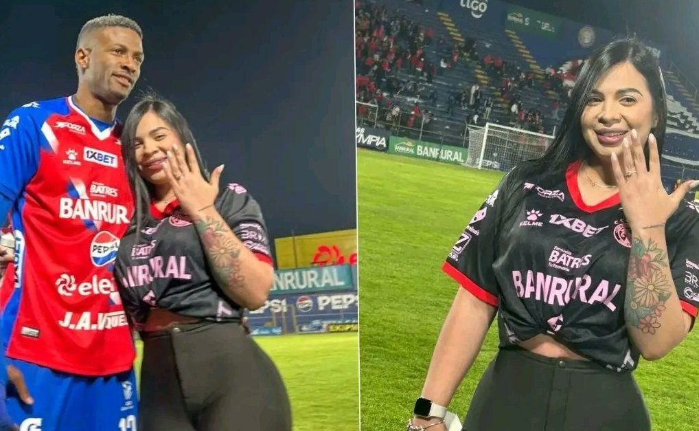 La ragazza mostra l’anello datole dal calciatore, nulla lascia presagire quello che accadrà