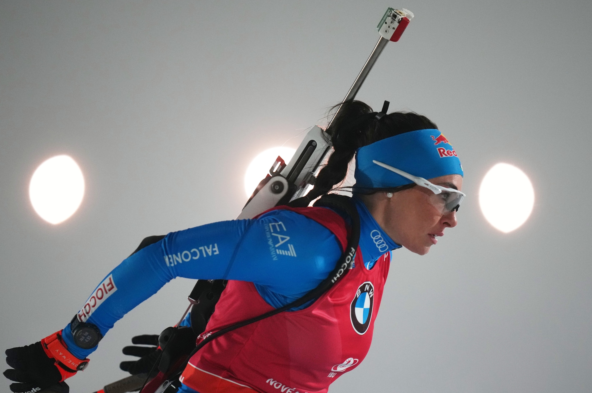 Dorothea Wierer in azione: la35enne di Brunico è una punta di diamante dell’Italia alle Olimpiadi