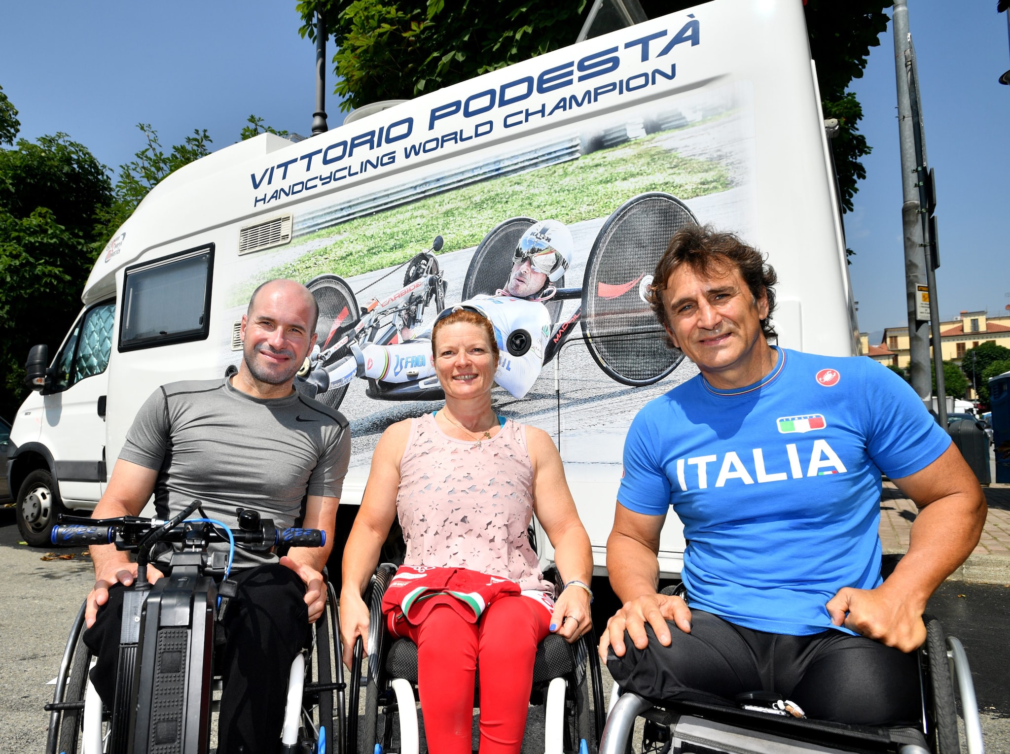 Francesca Porcellato con Alex Zanardi.