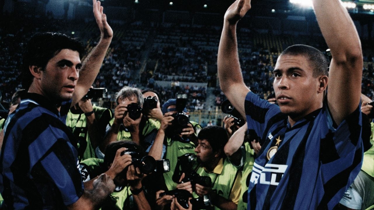 Fresi con Ronaldo prima di una partita dell’Inter.