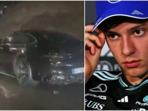 Incidente stradale per Kimi Antonelli prima dei test F1: l’auto finisce contro un muro, ne esce illeso