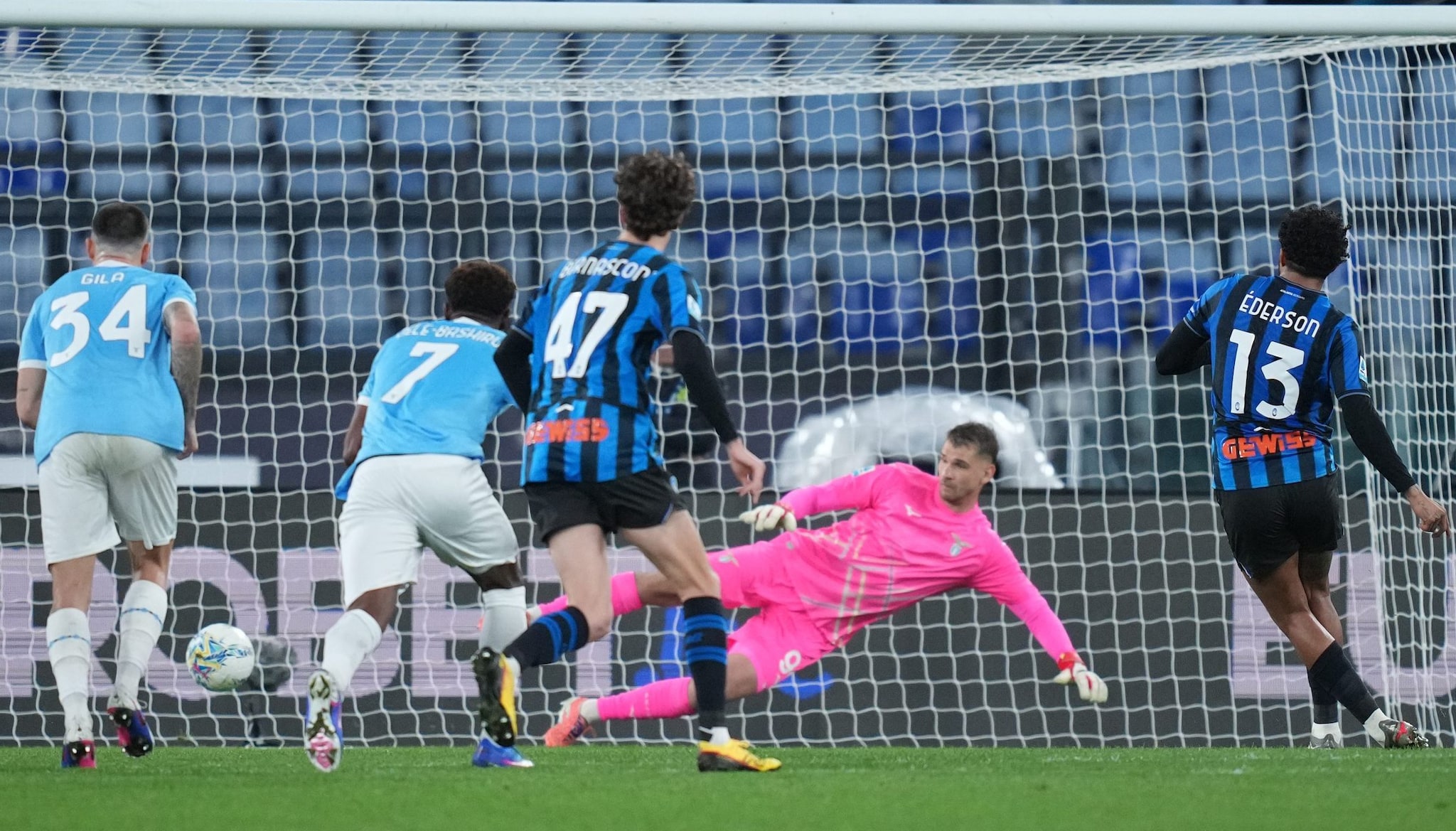 L'Atalanta fa il colpo all'Olimpico contro la Lazio e si affaccia sulla zona Champions
