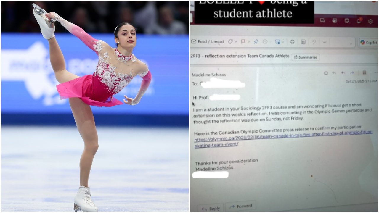 Schizas in gara a Milano-Cortina ma deve fare un compito universitario: la mail al professore è surreale