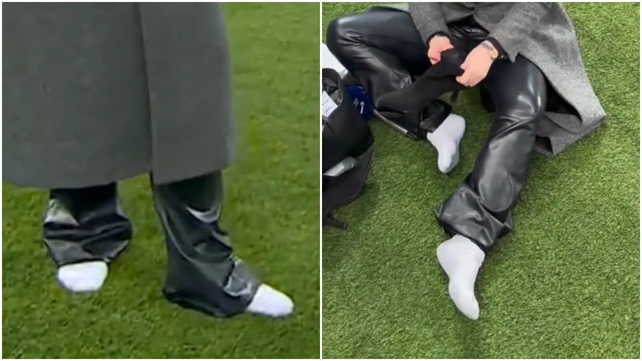 La presentatrice di Prime Video fa la serata Champions senza scarpe: è stata costretta, piedi fradici