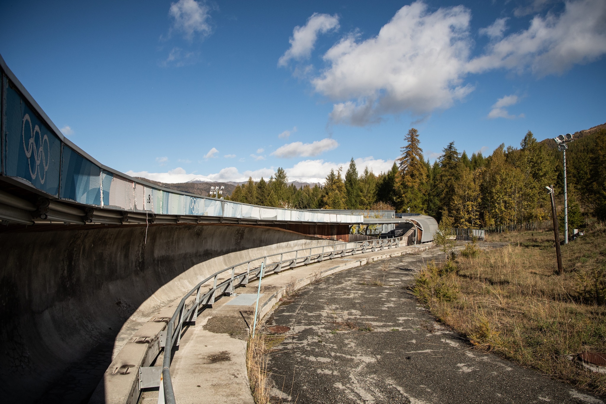 La pista abbandonata di Cesana Pariol, vicino Torino