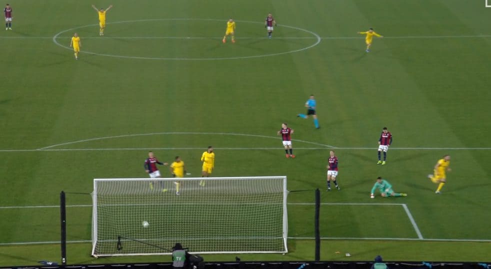 Il gol messo a segno da Rabiot.