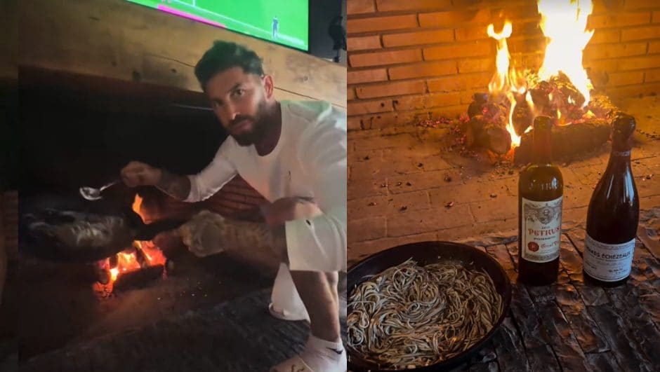 Sergio Ramos ospita vecchi amici tra vini pregiati e anguille: la cena da 15 mila euro finisce online