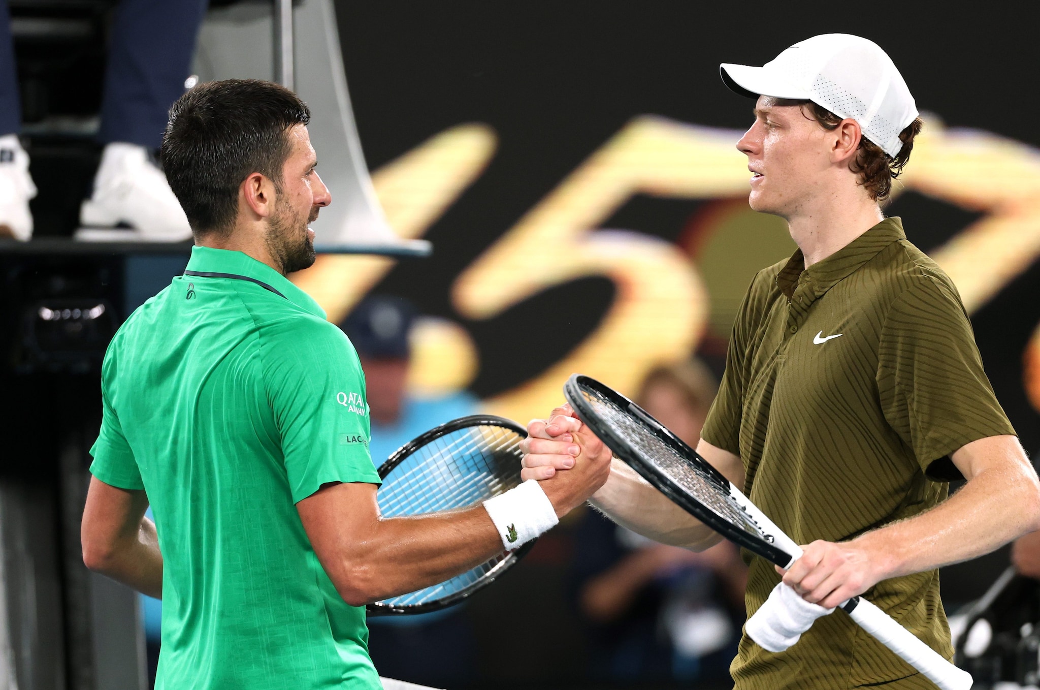 Jannik Sinner è stato battuto da Novak Djokovic in semifinale all’Australian Open