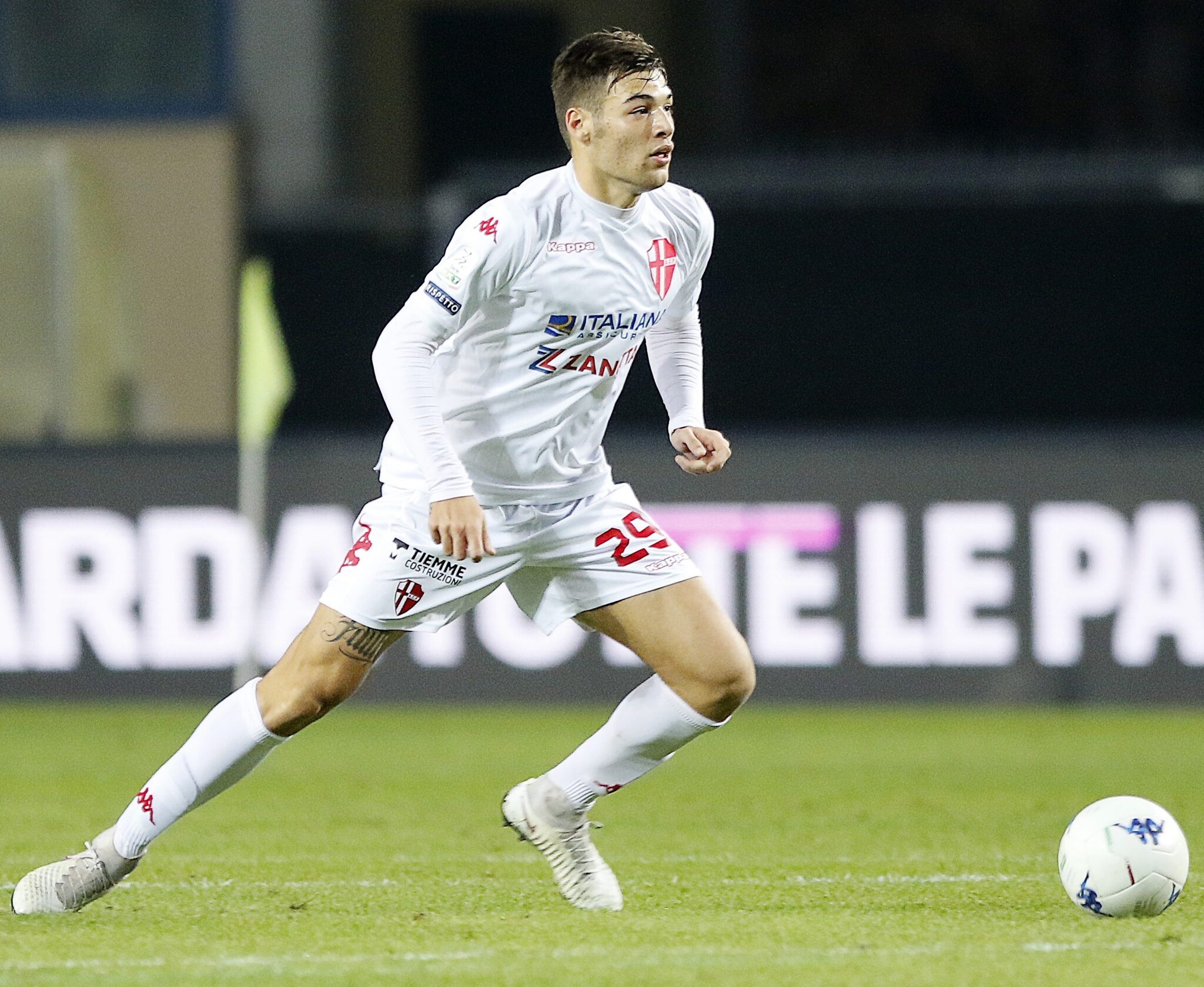 La prima esperienza di Vogliacco tra i professionisti, al Padova.