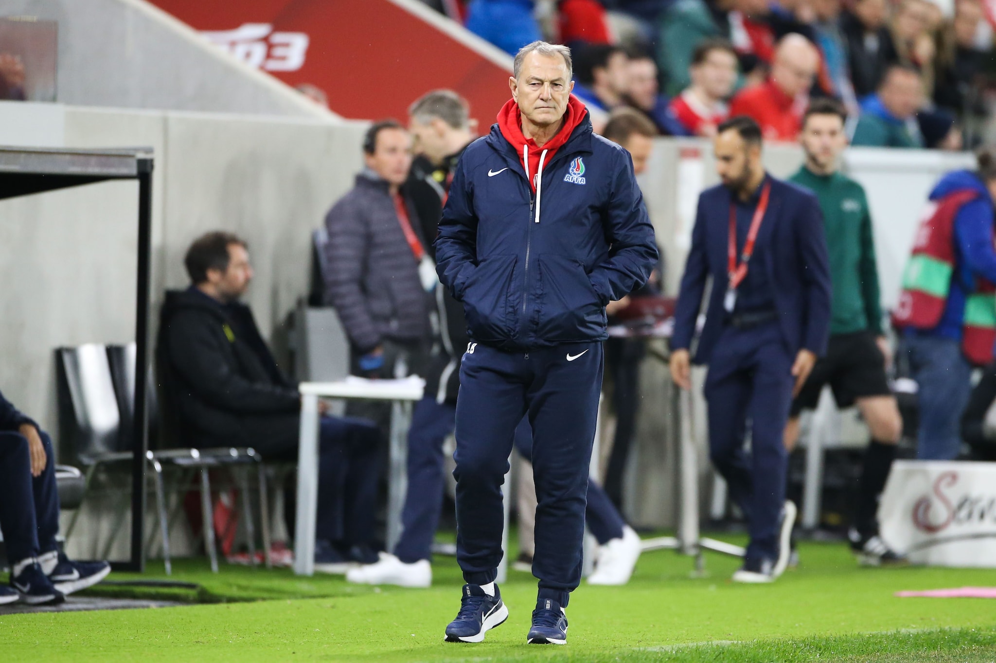 Gianni De Biasi sulla panchina dell’Azerbaigian.