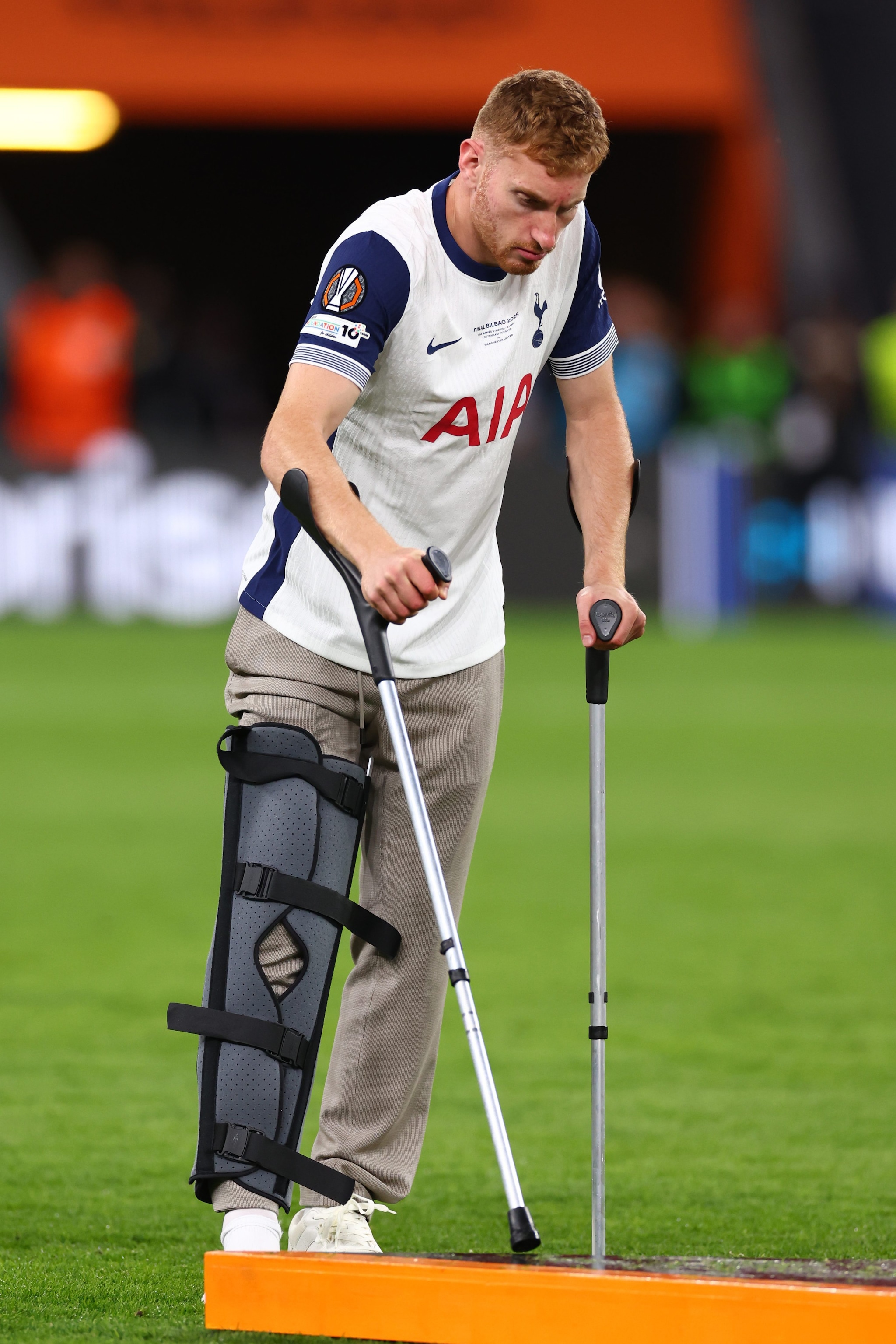 Kulusevski in stampelle prima dell’ultima finale di Europa League.