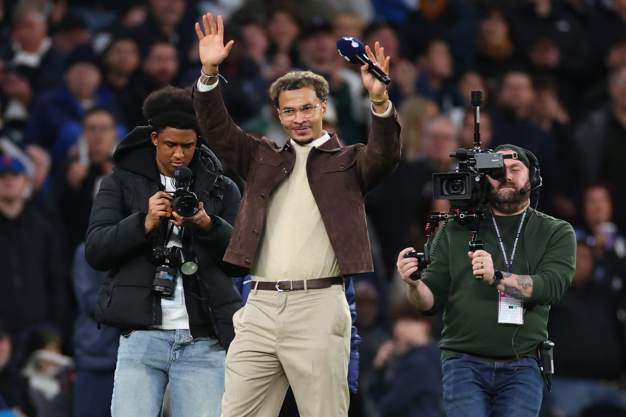 Dele Alli in campo prima di Tottenham–Arsenal di febbraio.