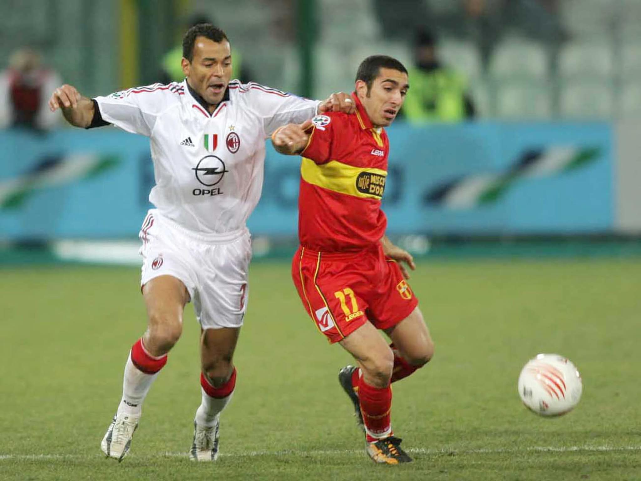 Giampà in campo contro il Milan.