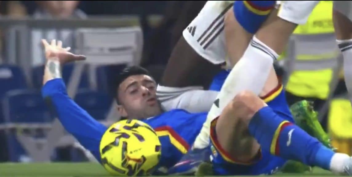 Il fallo di Rudiger su Diego Rico visto da un’altra angolazione