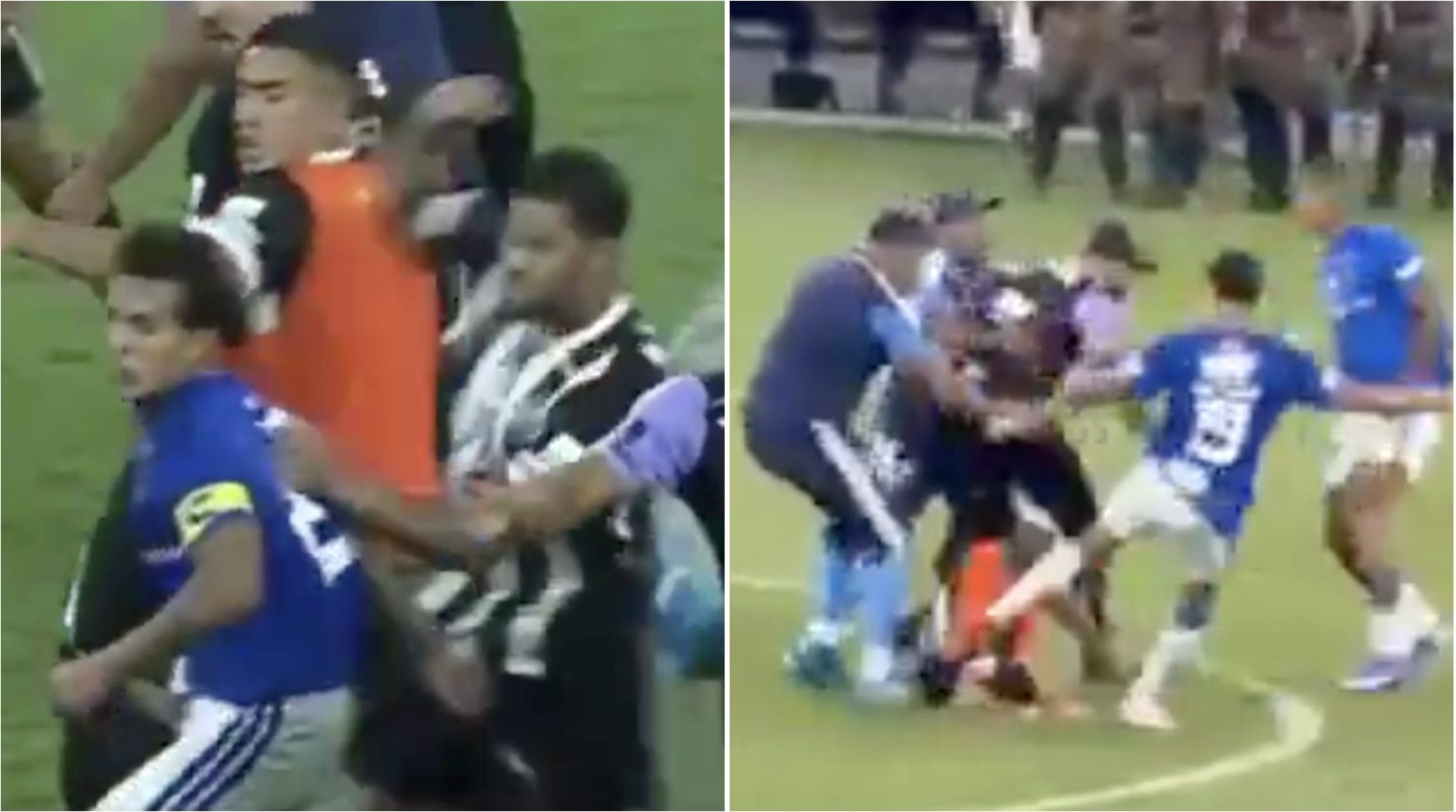 Il pugno di Hulk, il calcio di Kaio Korge e i colpi più allucinanti della rissa in Cruzeiro-Atletico MG