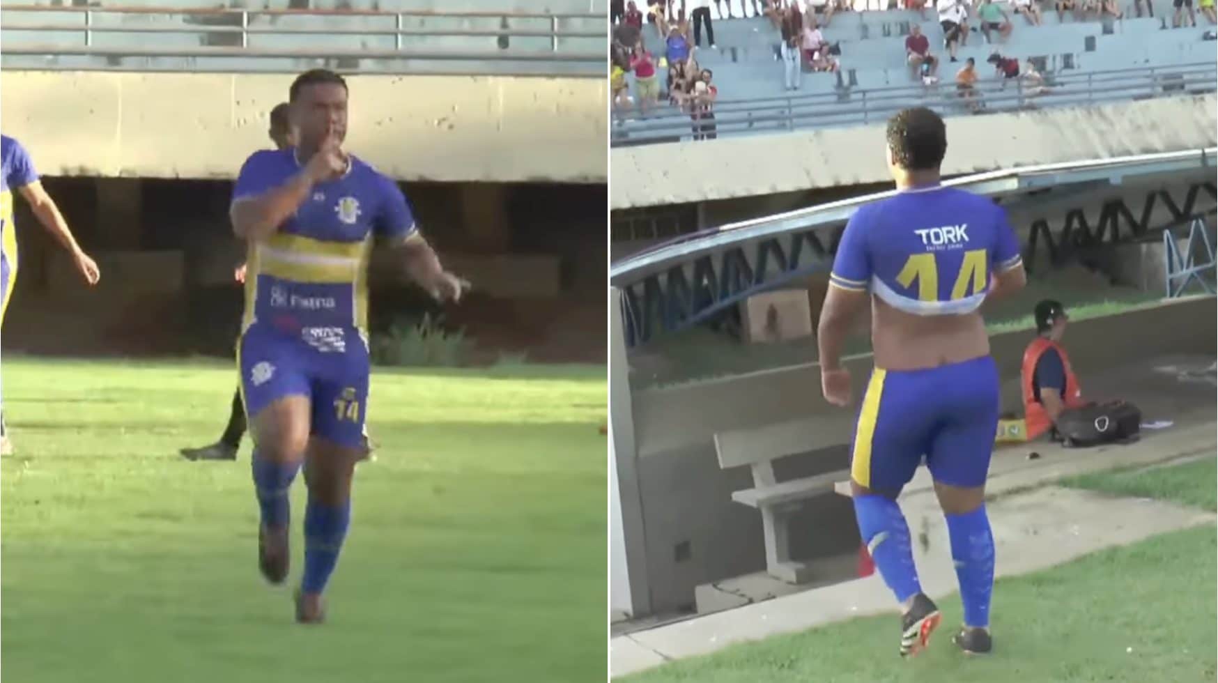 Caio viene insultato per il peso, segna un gol assurdo e mostra la pancia: la vendetta è clamorosa