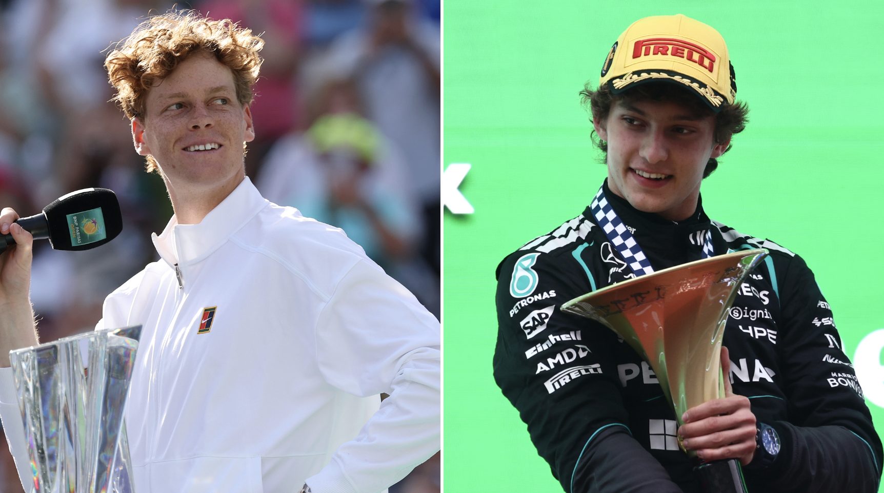 Jannik Sinner mette il trionfo a Indian Wells in secondo piano per ringraziare Kimi Antonelli