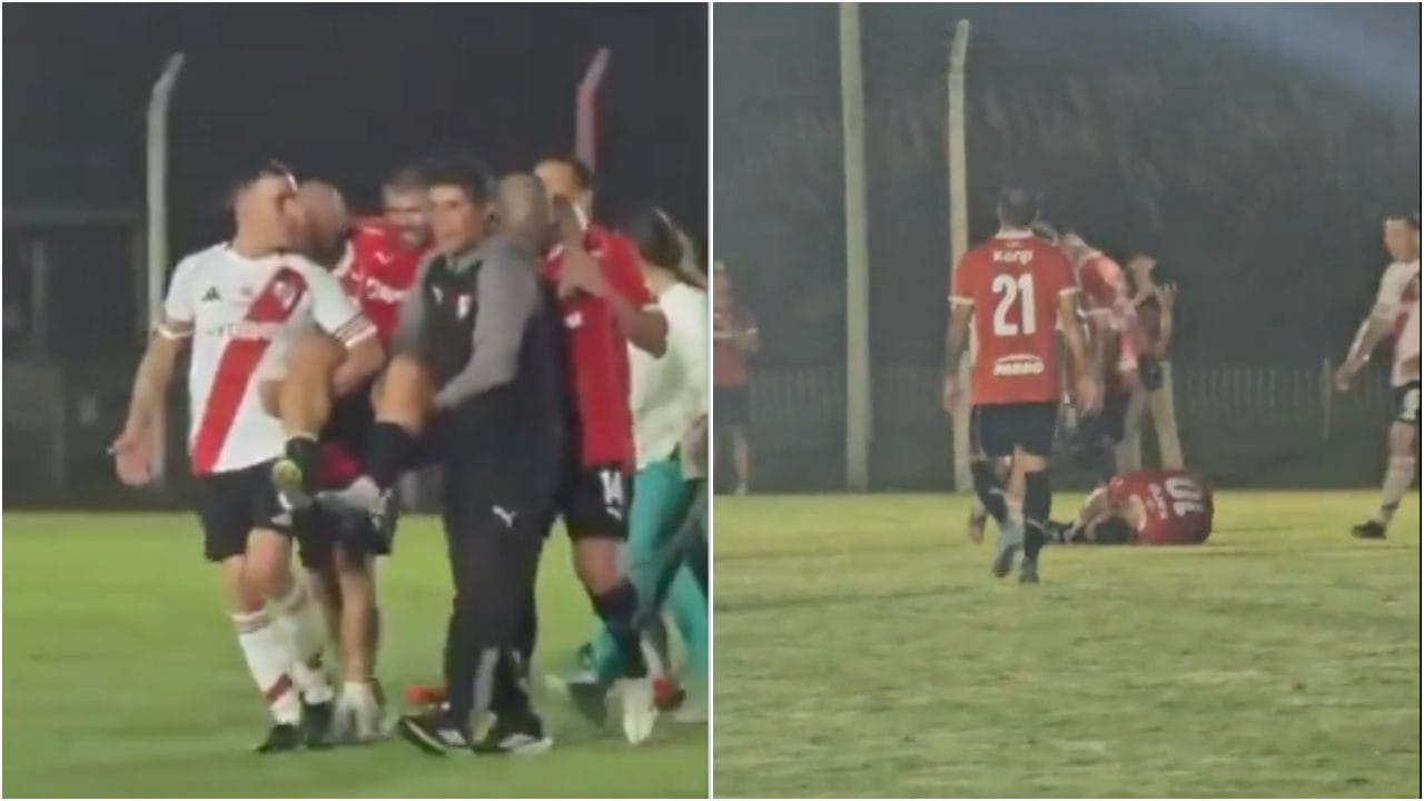 Aguero rimedia un grave infortunio in una partita tra ex calciatori: lo portano fuori a braccia