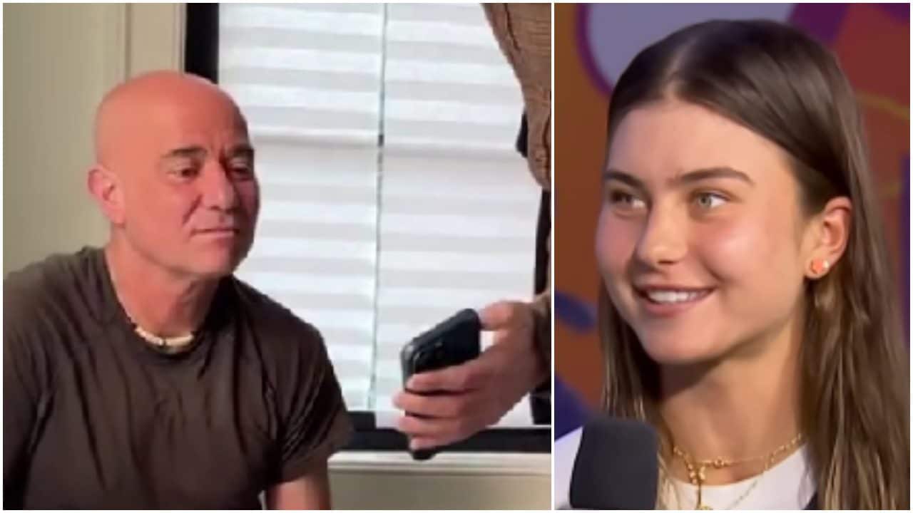 Iva Jovic sceglie Andre Agassi come tennista di ogni epoca con cui parlare, lui si commuove al video