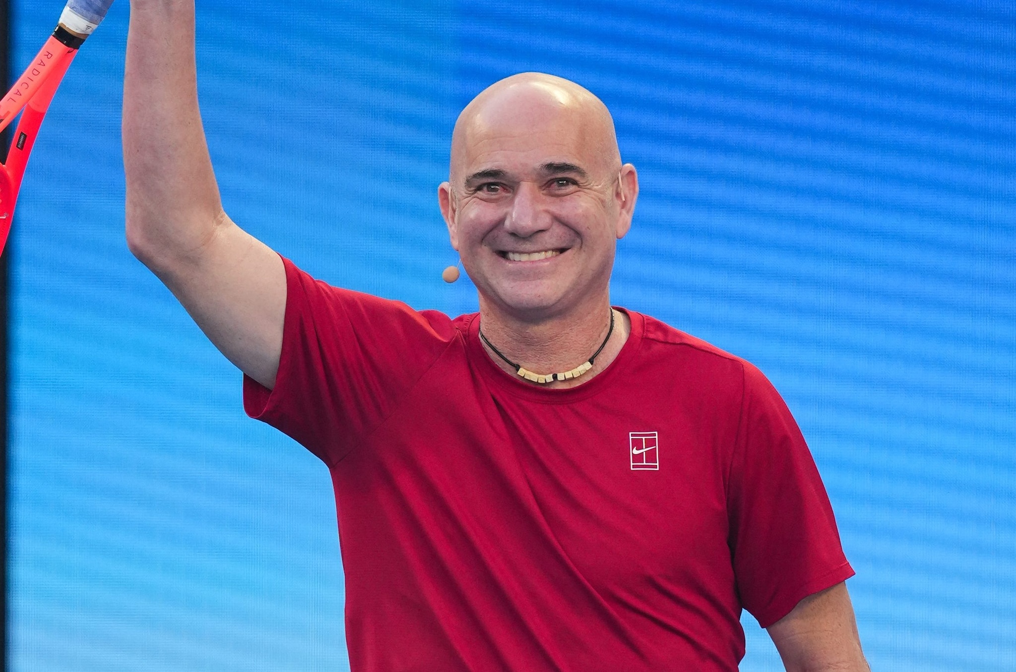 Andre Agassi è tuttora un beniamino del pubblico ovunque vada