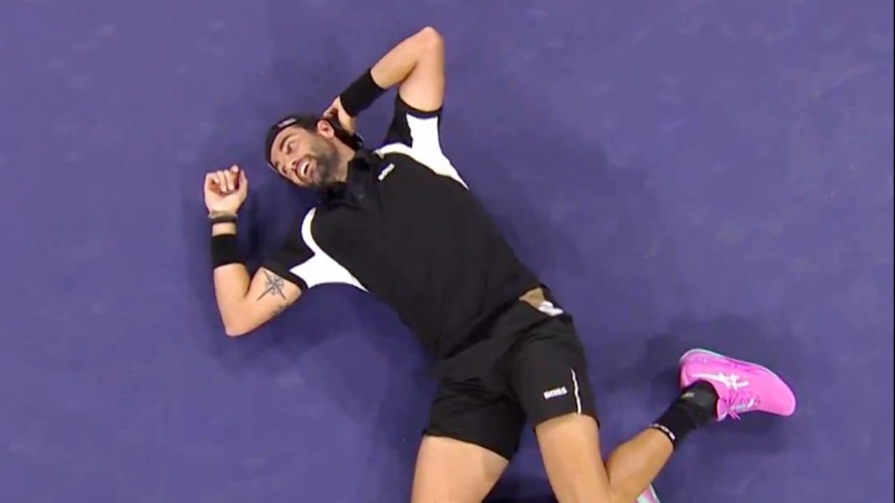 Matteo Berrettini distrutto dai crampi a Indian Wells: "Ho messo in campo quello che avevo"