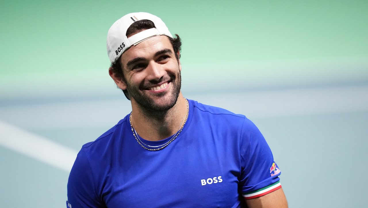 Matteo Berrettini durante l’ultima Coppa Davis