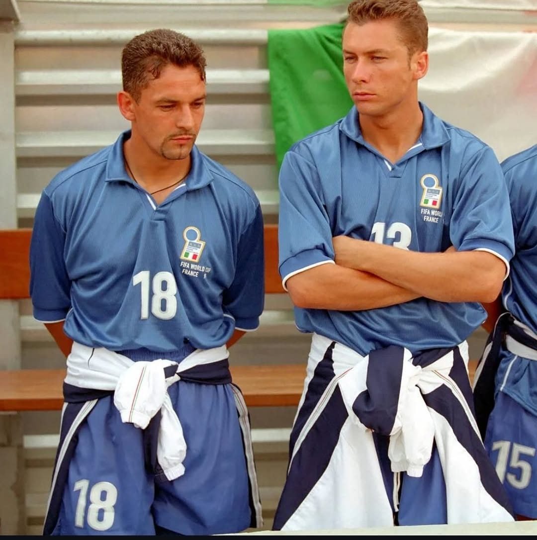 Cois con Baggio durante i Mondiali di Francia ’98.