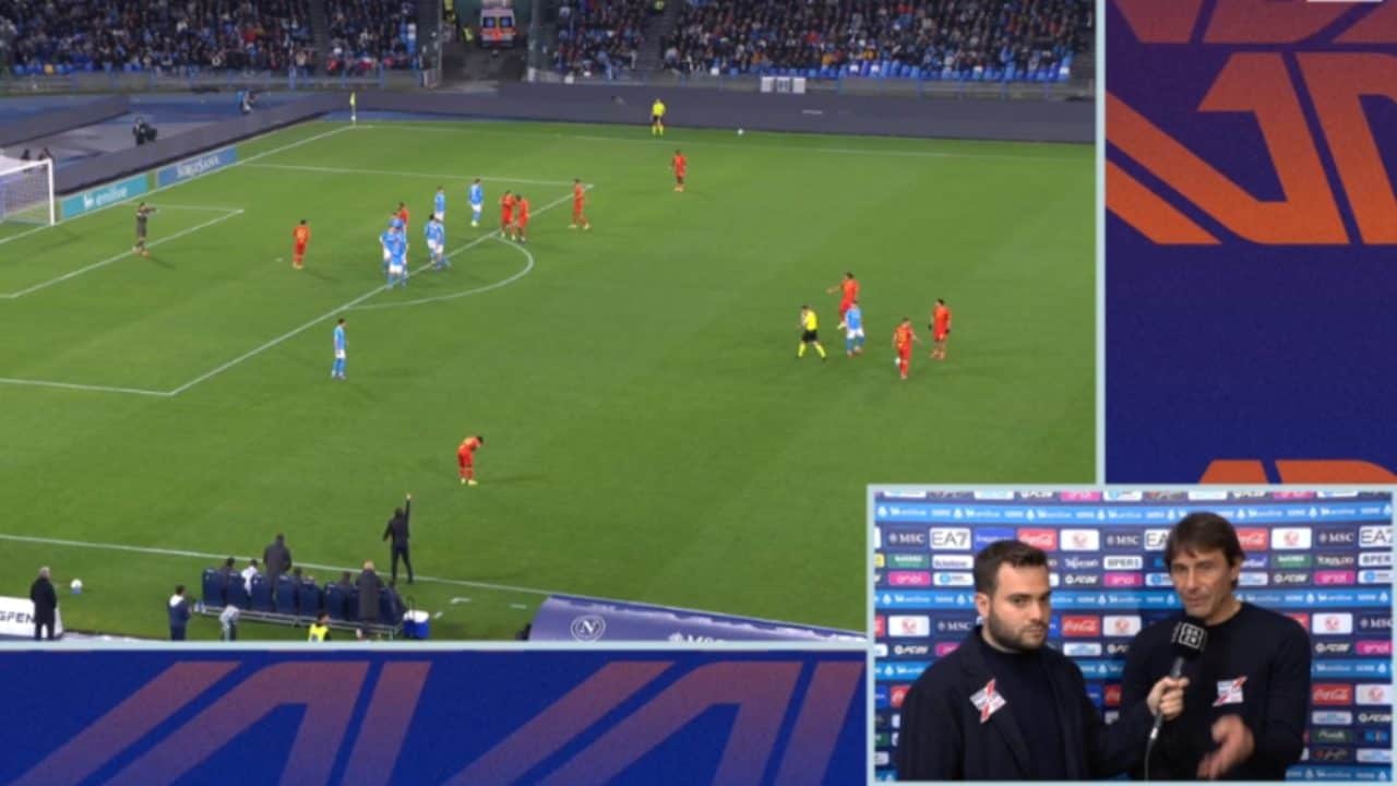 Antonio Conte sul malore di Banda in Napoli-Lecce: "Ho visto la mano sul petto"