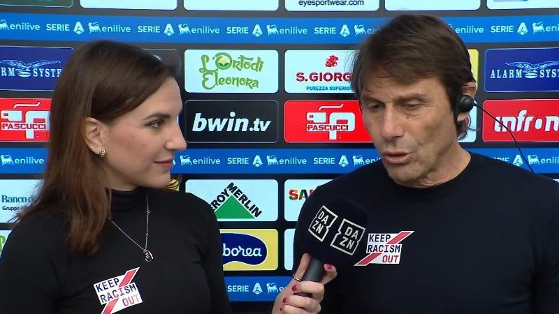 Conte lancia il guanto di sfida in diretta tv: "Abbiamo messo un po' di pressione all'Inter"