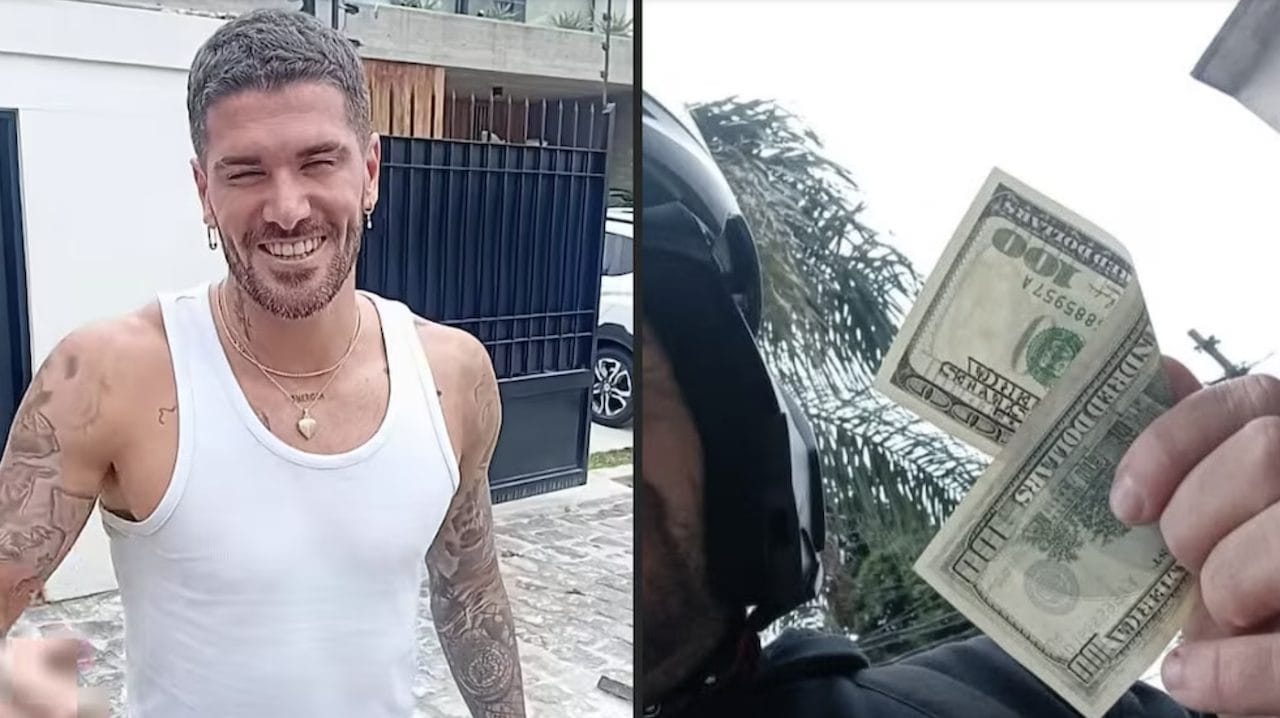 Rodrigo De Paul sorprende un fattorino, ricca mancia e video per il figlio: "Mi si è fermato il cuore"