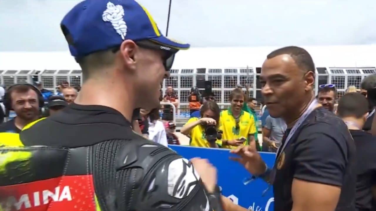 Di Giannantonio si ritrova davanti Cafu dopo la pole nel GP in Brasile: "La leggenda è lui, non io"