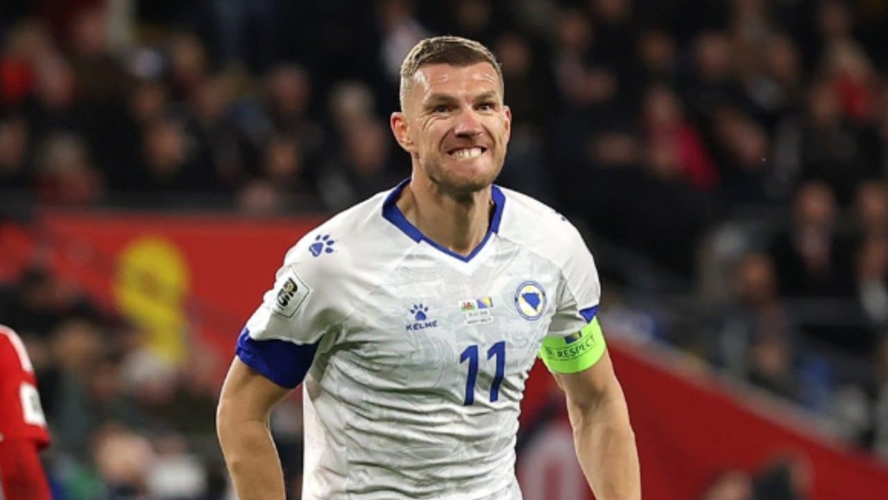 Dzeko è il simbolo della Bosnia, ha segnato 73 gol in 146 partite.