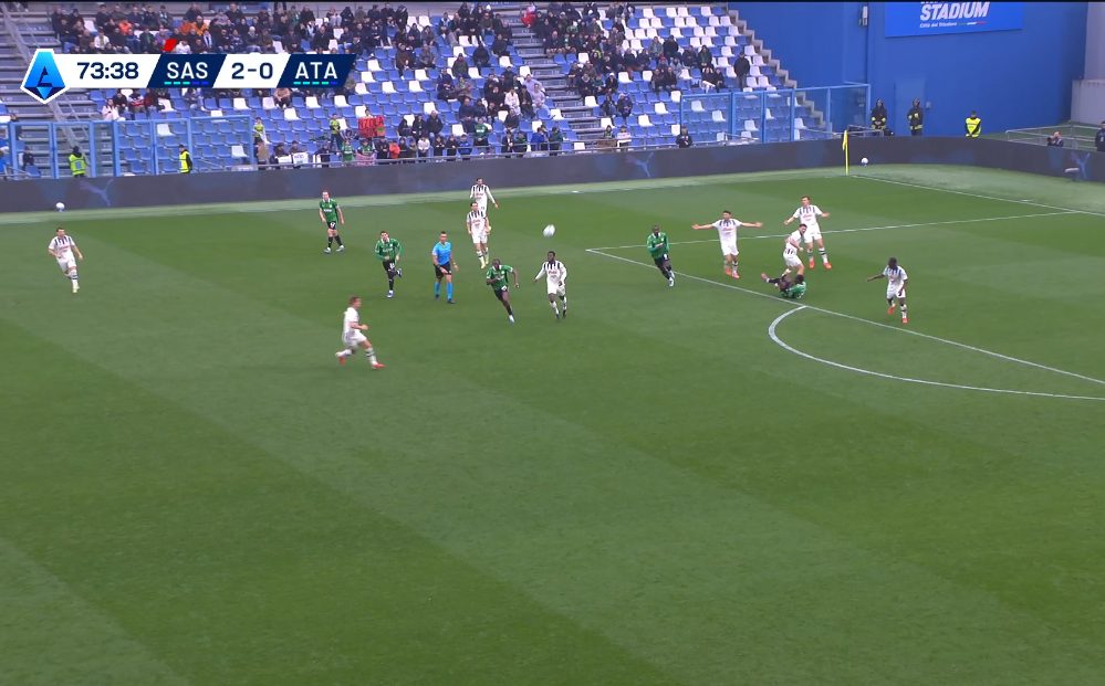 Il momento in cui Fadera finisce a terra e di fatto chiude qui la sua partita.