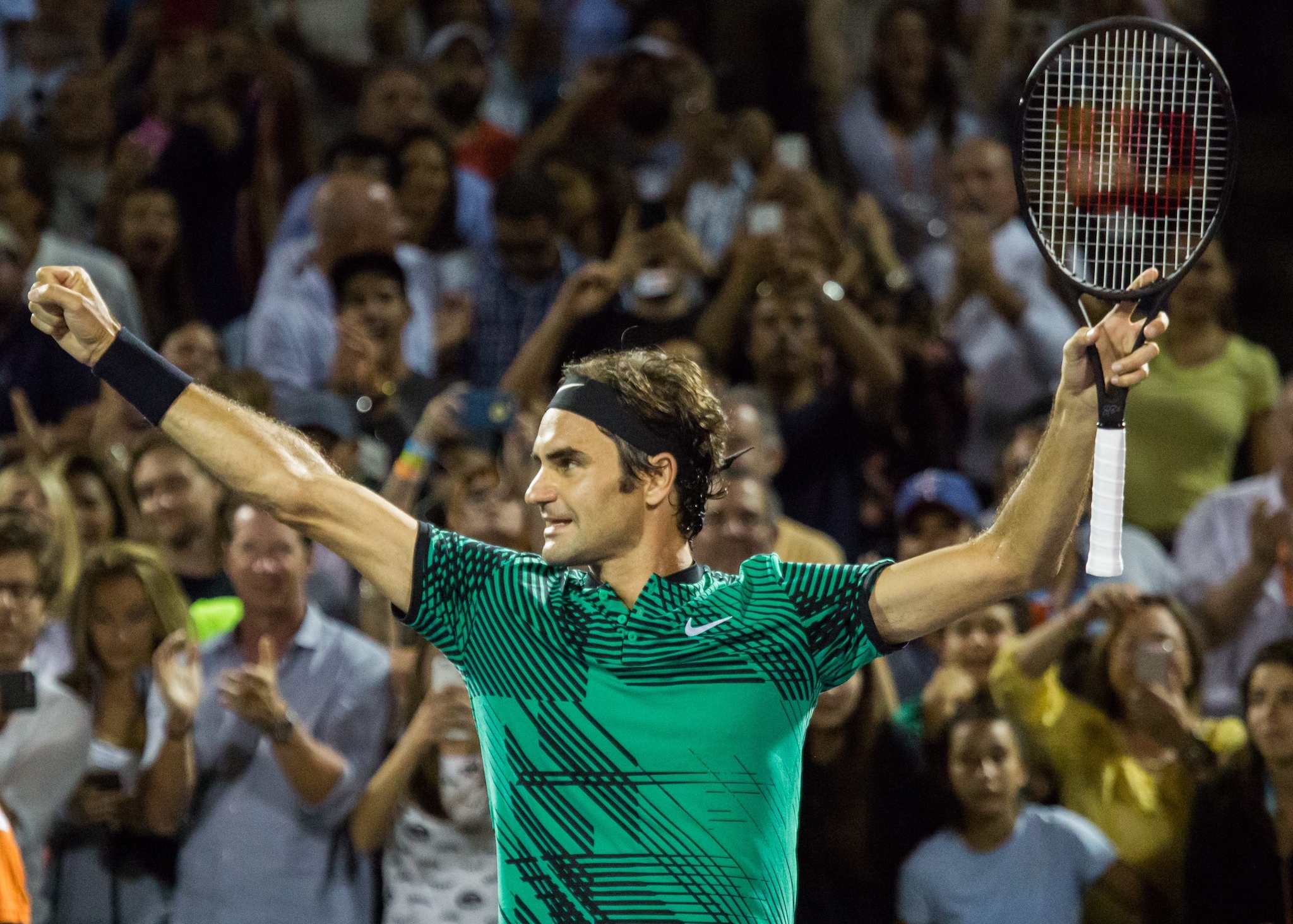 Roger Federer è stato l’ultimo in campo maschile a realizzare il Sunshine Double.